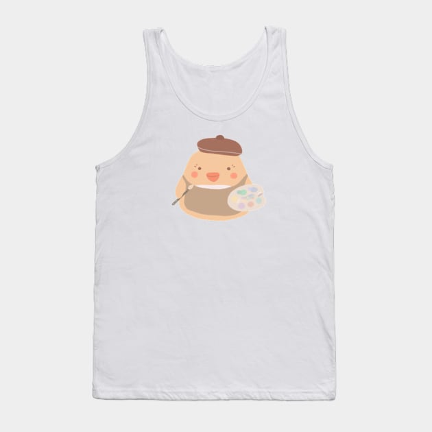 Art Student Mochi Duck Tank Top by aaalou